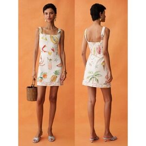 NWT ANAYA Annika Mini Dress in Seaside Escape Print - Size 6
